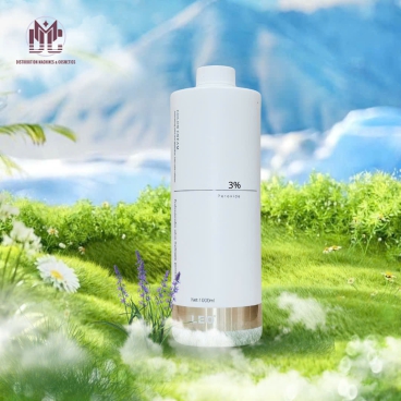 Oxy trợ nhuộm Leo mới OL3M 3% 1000ml - Hỗ trợ nhuộm tóc đều màu, mềm mượt