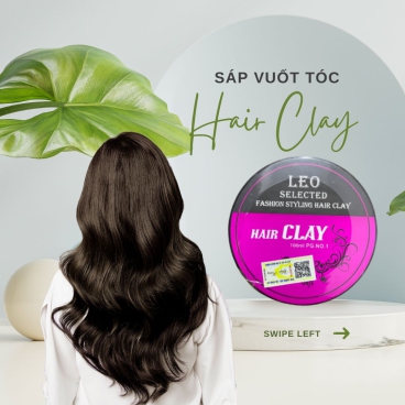 Sáp Vuốt Tóc SL100 LEO Hair Clay Prosee 100g - Tạo Kiểu Giữ nếp lâu dài