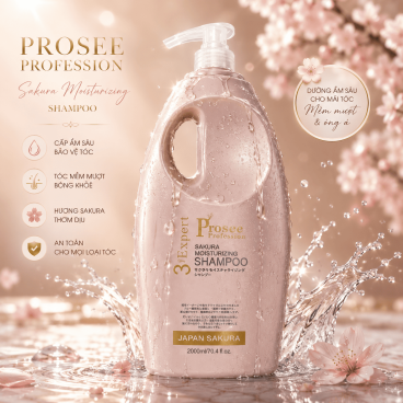 Can Dầu gội Prosee tím PS16/B 2000ml – Dưỡng tóc mềm mượt, phục hồi hư tổn