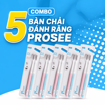 Combo 5 Vỉ Bàn chải cao cấp Prosee BC01 (Vỉ 2 chiếc)