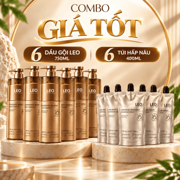 [Combo Giá tốt] 6 Dầu Gội Nâu GOI750 + 6 Túi Hấp Leo Nâu 400ml HAP400– Dưỡng Tóc Khô Xơ, Mềm Mượt & Bóng Khỏe