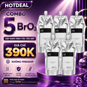 [Không Freeship] Combo 5 túi Dập Định Hình NaBro3 – Dành cho tóc yếu nát
