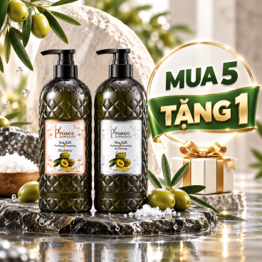 [Mua 5 tặng 1] Cặp Dầu gội/ Xả thảo dược Prosee PS20/PC20 800ml - Chống dầu, tạo phồng cho tóc mỏng