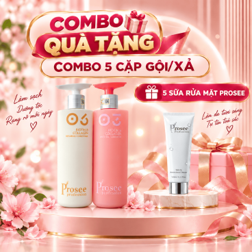 [Combo quà tặng] [5 cặp IS-3/IC-1 + 5 Sữa Rửa Mặt SRMP 120g ] Cặp gội xả Kiểm Soát Dầu Nhờn & Tạo Phồng Tóc Tự Nhiên