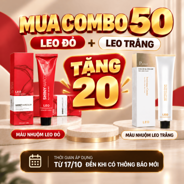 [Xả kho][ Mua 50 tặng 20] màu nhuộm Leo trắng và Leo Đỏ